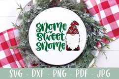 Christmas Gnome SVG, Gnome Sweet Gnome Product Image 6