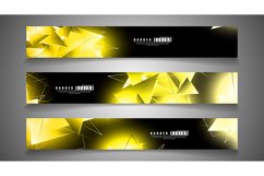 banner collection. abstract background with luminous Product Image 1