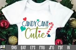 Christmas SVG Cut File - Candy Cane Cutie SVG File Product Image 1