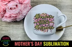 Mamacita Needs Margarita I Mothers Day Sublimation Design Product Image 2