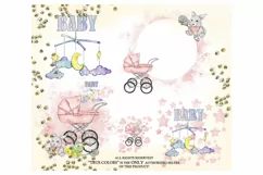 Hush Little Baby Clip Art Fashion Illustration Planner Product Image 2
