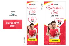 Valentine&#039;s Day Sale Animated Ad Banner Template Product Image 3