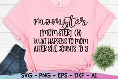 Momster Svg, Funny Mom Svg, Mom Life Svg, Mothers Day Svg Product Image 1