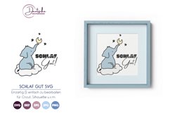 Schlaf Gut SVG | Baby Elefant SVG | Gute Nacht Product Image 1