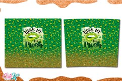 kiss me Im Irish 20 Oz. Skinny Tumbler wrap sublimation Product Image 2