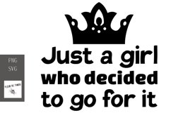 Just a girl who decided to go for it Product Image 1