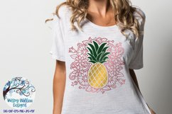 Pineapple Mandala SVG | Summer Shirt with Flowers Cut File Product Image 2