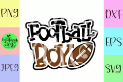 Football boy svg, football svg Product Image 2