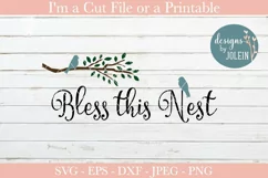 Bless this Nest SVG, PNG, DXF, EPS, JPEG Product Image 4