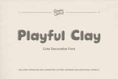 Playful Clay Cute Decorative Font Product Image 1