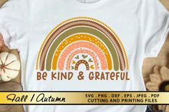 FALL SVG PNG EPS DXF Files AUTUMN SVG Kind SVG Rainbow SVG Product Image 1