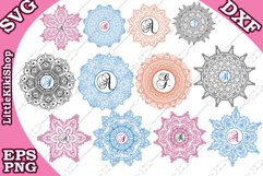 Mandala Monogram Svg, Mandala Svg, Mandala Bundle Svg Product Image 1