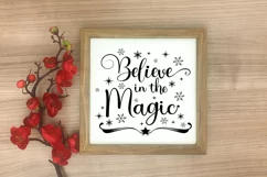 Believe in the Magic - Christmas SVG Quote - Believe SVG Product Image 2
