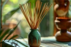 Aromatic reed diffuser in ceramic vase Product Image 1