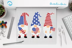 Patriotic Gnomes SVG Cut Files, 4th of July SVG, Gnome SVG, Product Image 2