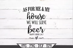As For Me And My House We Will Serve Beer SVG Product Image 2