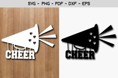 Cheer Paper Template Cut File Product Image 1