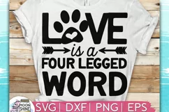 Love Is Four Legged SVG DXF PNG EPS Cutting File Product Image 1