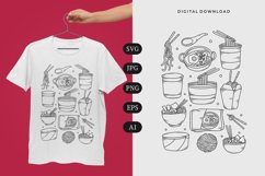 Noodle Doodle T-shirt | SVG Product Image 1