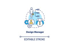 Design manager concept icon Product Image 1