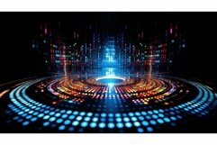 futuristic technology background circle Product Image 1