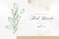 Floral Watercolor Bouquet Vol41 Product Image 1