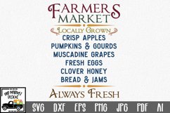 Farmers Market SVG Cut File - Fall Farmhouse SVG PNG DXF EPS Product Image 4