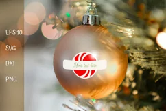 Christmas stickers PNG. Candy cane round stickers Product Image 3