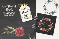 Ashley Floral Watercolors Flowers Arrangements Wreaths Product Image 2