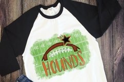 Hounds football watercolor sublimation design Product Image 2