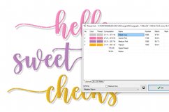 Hello Sweet Cheeks Machine Embroidery Design 2 Sizes Product Image 2