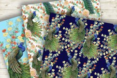 Seamless Pattern Peacocks Product Image 4