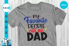 My Favorite People Call me Dad Svg, Father's Day Svg Product Image 3