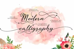 Modern Calligraphy Typeface Handmade Style