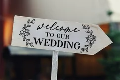 Welcome to our Wedding Quote Sign svg Product Image 2