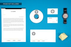 8 Top View Branding Mockup in Blue Product Image 8