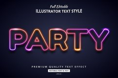 Gradient Neon Modern 3D Illustrator Text Style Effect Product Image 1