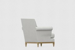 Isometric Arm Chair 3D isolated render Product Image 1