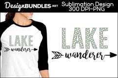 Lake Wanderer Sublimation Design Product Image 1