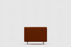 Isometric Arm Chair 3D isolated render Product Image 1