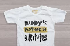 Daddy's partner in crime svg, baby shirt svg Product Image 2