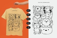 Monkey Doodle T-shirt | SVG Product Image 1