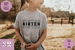 Sister t-shirt design| Vinyl cutting | Sister svg Product Image 5
