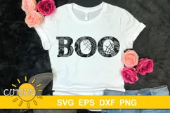 Halloween SVG | BOO SVG | BOO Halloween SVG | BOO floral SVG Product Image 1