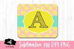 Mouse Pad Monogram Sublimation Design Product Image 1