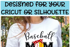 Baseball Softball Mom - A Combined Sports Cricut Cut File Product Image 2