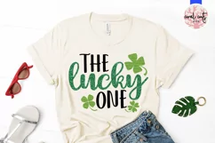 The lucky one - St Patricks Day SVG EPS DXF PNG Cutting File Product Image 2