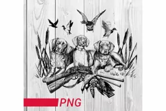 duck hunting png hunting dogs sublimation Product Image 1
