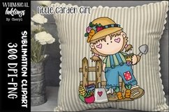 Little Garden Girl Sublimation Clipart Product Image 1