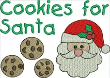 Cookies for Santa Mug Rug or Doorknob Hanger Pattern - Machine Embroidery Product Image 3